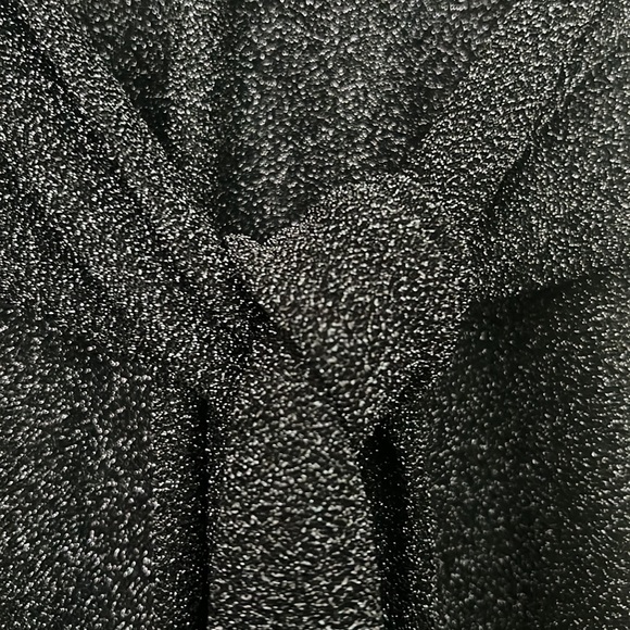 ๐ Spring Haze Los Angeles Black Shimmering Twist Knot Dress - Size L - NWOT - Picture 2 of 4